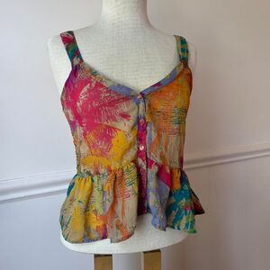 Daytrip colorful peplum top